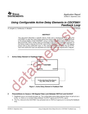 CDCF5801DBQG4 datasheet  